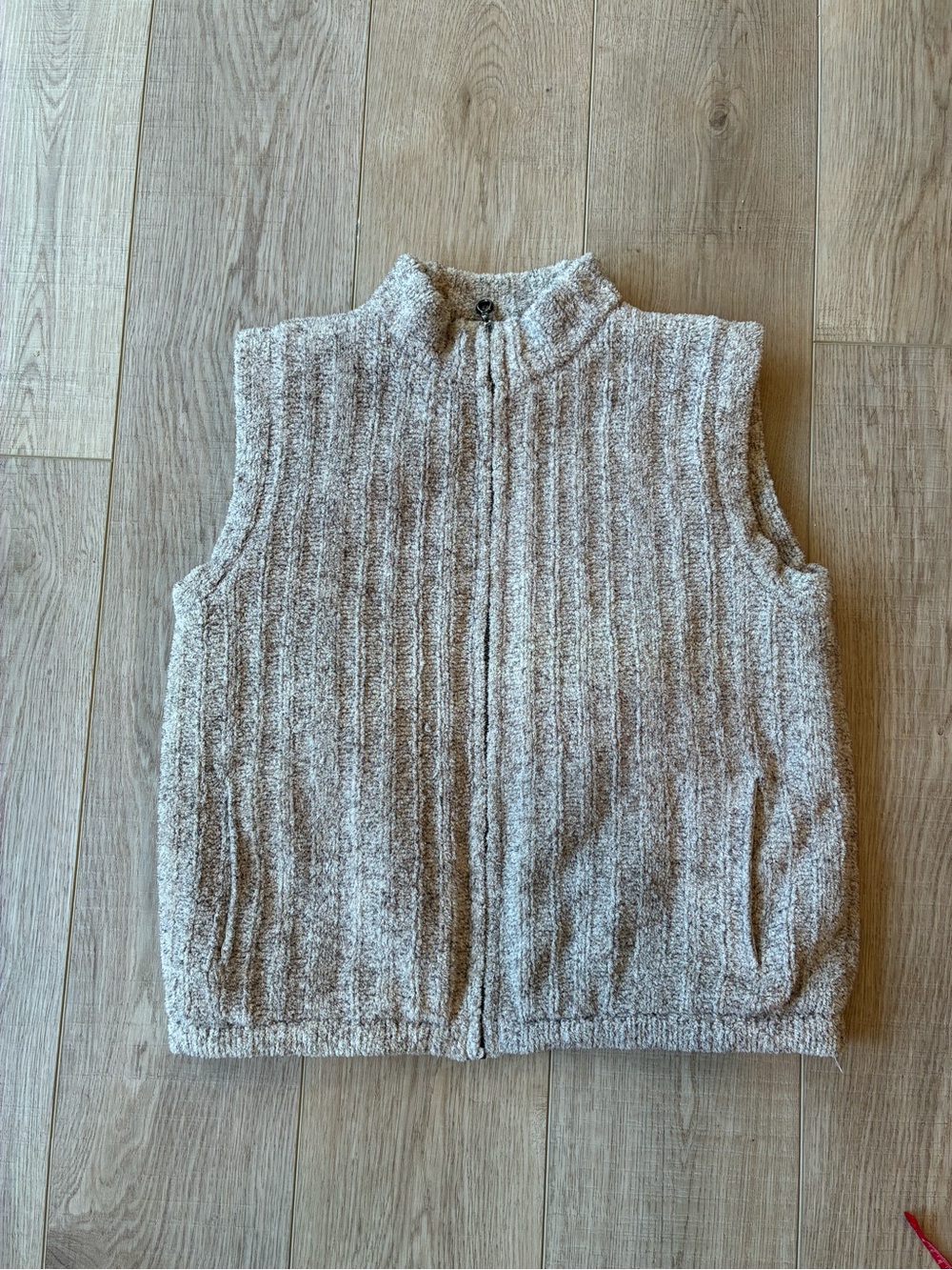 Colorado Clothing super soft knit vest in an Autumn wheat color brown lining S